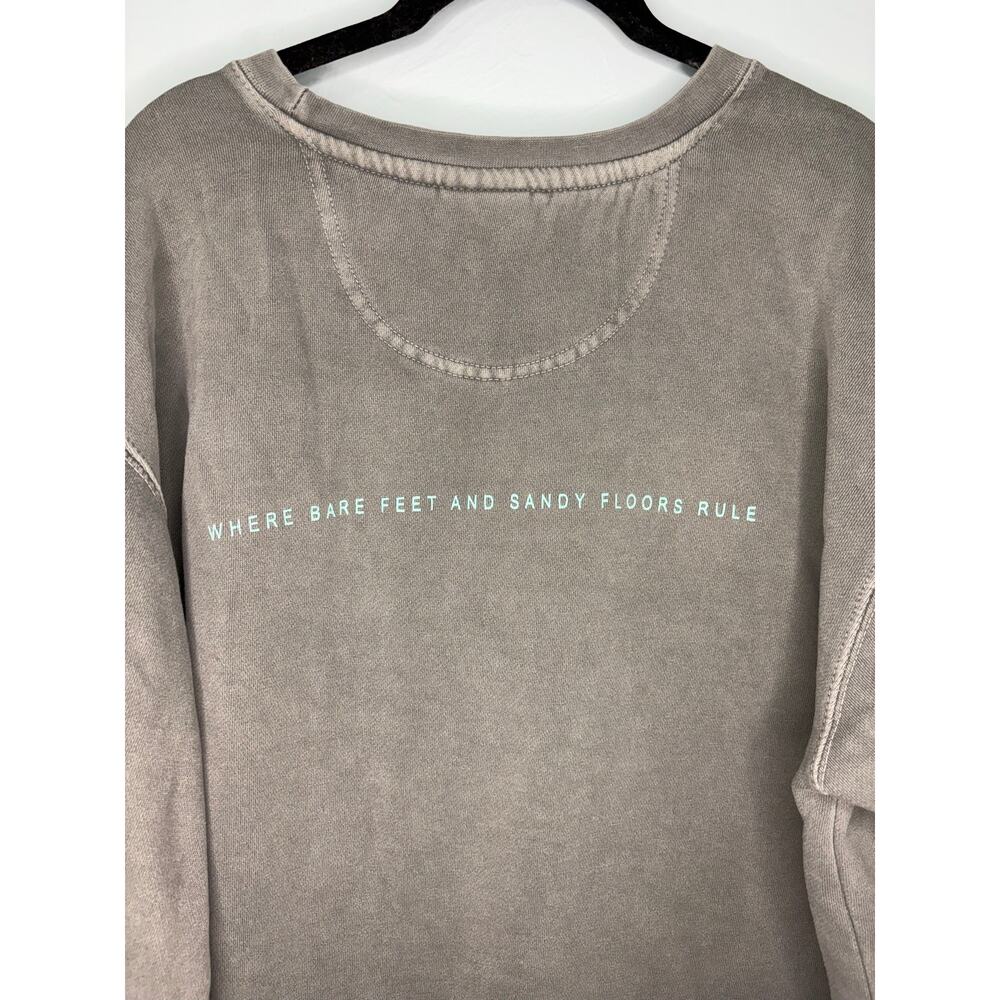 Comfort Colors Seaside Crewneck Sweatshirt Gray Size Large Pullover 30A Florida - Picture 4 of 7